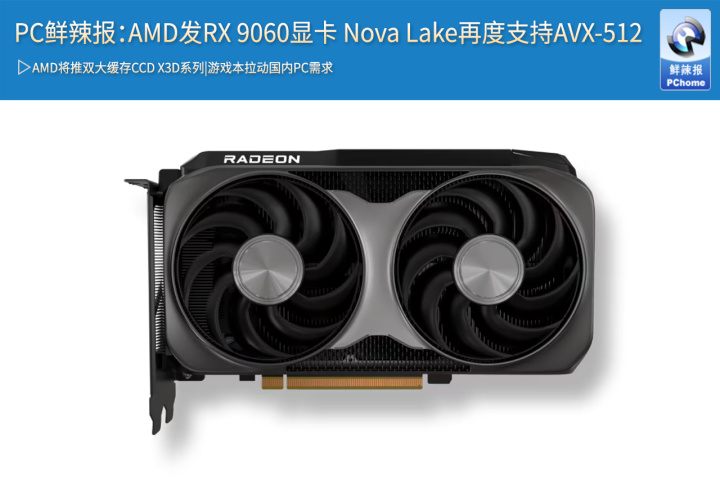 PC鲜辣报：AMD发RX 9060显卡 Nova Lake再度支持AVX-512